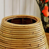 QingT Simple et Moderne, rotin, Vase en Bois, Salon, Hall,-80cm de Hauteur