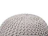 Beliani - Pouf - Conrad - 40 x 25 cm, Gris Clair