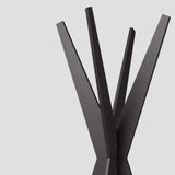 Mobili Fiver, Porte-Manteau sur Pied Design, Emma Frêne Noir, 80 x 80 x 170,5 cm, Made in Italy