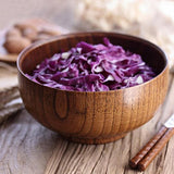 SODIAL Bols en Bois Bol en Bois Bol Alimentaire sain Recipient Vintage Vaisselle Vaisselle Accessoires de Cuisine