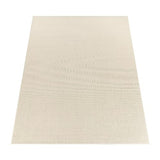 Paco Home Tapis Salon Chambre Adulte Poils Ras Boho Motif Scandinave Uni, Dimension:160x220 cm, Couleur:Beige