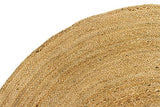 HAMID Tapis Jute Naturel - Alhambra Rond Tapis 100% Fibre de Jute (Naturel, 200x200cm)