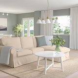 Ikea EKTORP Canapé 3 places avec méridienne Hallarp Beige