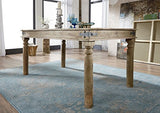 Table à Manger 180x90cm - Bois Massif de Palissandre huilé - Style Colonial/Ethnique - Leeds #30
