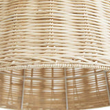 LIFA LIVING Abat Jour en rotin pour lampadaire, Abat-Jour en Osier pour Suspension, Plafonnier tissée à la Main Design scandinave, Luminaire pour Salle à Manger, Douille E27
