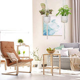 Hossom 4 Pcs Suspension Corde Plante Macramé, Suspension Plante Macramé Porte, Suspensions en macramé pour Pot de Fleurs en Intérieur et Extérieur (41 Pouces)