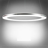 Lustre Rond, LED Suspension Lumière pendante Moderne Créatif Art Désign Lampe suspendue pour Salon Cuisine Table de salle à manger Bar Grenier Chambre Bureau Étude Lustre Éclairage (1 Circles)