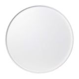 THE HOME DECO FACTORY HD3193 Table Plateau Ronde, MDF, Blanc, 50,1x50,1x44,3 cm