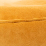Icon Pouf Milano, 55cm x 35cm, Tabouret, Grand, Velours, Poufs de Salon (Jaune Ocre)