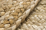 HAMID Tapis Jute Naturel, Jute Alhambra Rond, Tressé à la Main, Tapis 100% Fibre de Jute pour Salon, Chambre, Décoration (Naturel, 150x150cm)