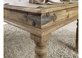 Table Basse carrée 60x60cm - Bois Massif de Palissandre huilé - Style Colonial/Ethnique - Leeds #26