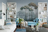SILK ROAD EU Papier Peint Panoramique Soie, 356 × 250cm, Le Jardin Arrière du Palais, Largeur max 8m, pour Salon Chambre restaurant Chambre d’enfants Décoration Murale
