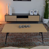 Tousmesmeubles Table Basse - Nagano - L 140 x l 70 x H 45 - Neuf