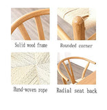 ZHANGZZ Chaises de salle à manger, Articles ménagers Chaises en bois, Chaise Nordic Bois Casual Chaise Y Corde Wishbone Chaise Tressé Net Red Milk Tea Shop Cafe Restaurant Chaise en bois massif Chaise