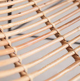 Table Basse Ronde en rotin, Table rétro Art déco, Tabouret Multifonctions, Convient au Salon, à la Chambre à Coucher, au Bureau (Plusieurs Tailles en Option)