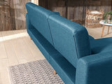 Bestmobilier - Vera - Canapé d'angle réversible Convertible au Style scandinave en Tissu - 256x88x149cm