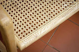 Rocking Chair en cannage Aksel - Bois Massif, Esthétique intemporelle, Produit 100% Bois, Bois de Rotin | Un Rocking Chair pour célébrer Le Retour du cannage - Beige (L59 x H83 x P75 cm)