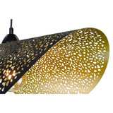 C-CRÉATION - Suspension NISLEY pour Utilisation en Intérieur - Métal - Style Industriel - D60 cm - 1 Ampoule 8 Watts pour Douille E27 - Noir