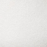 AltoBuy KAUPA - Fauteuil en Tissu Bouclettes Blanc Accoudoirs Bois