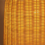 LAMP Lustre Vintage Moderne De Rotin Industrielle Romantique LED Plafonnier Luminaire Lustre Tissé à La Main Brown -60×60