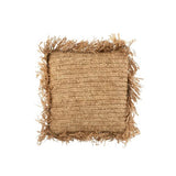 DANSMAMAISON Coussin Carre Raphia Naturel Small - L 45 x l 45 x H 15 cm