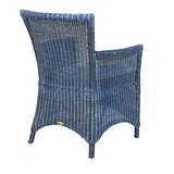 Rotin Design Fauteuil ROSAS Bleu en Osier fitrit