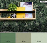 A.S. Création papier peint intissé Greenery papier peint effet jungle papier peint oiseau 10,05 m x 0,53 m vert noir 372101 37210-1