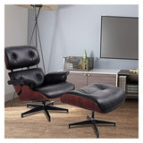 Fauteuil inclinable pivotant et inclinable pour le salon, le bureau, le salon, le salon, le bureau, le fauteuil inclinable et ottoman avec bascule et pieds de rangement ronds