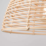 QTWW Abat-Jour Plafonnier Abat-Jour Plafonds Abat-Jour Gris Abat-Jour pour Lumières Panier d'escalier Osier Moderne Crème Osier Rotin Panier Style Plafonnier Suspension Abat-Jour