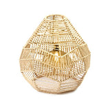 pologmase Abat Jour en Macramé - Corde en Papier Rotin Boho Tissé À La Main Couverture De Suspension Suspendue Boho Abat Jour en Osier pour Îlot De Cuisine, Chambre, Restaurant, Salle À Manger