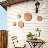 JUUSFJI Patère murale en bois à 5 points pour la maison