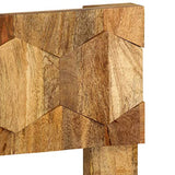 Tidyard Cadre de Lit 160 x 200 cm | Cadre de Lit 2 Personnes | Cadre de Lit Bois de Manguier Massif 160 x 200 cm