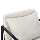 Lot de 2 Fauteuils Design de Salon avec Accoudoirs Siège et Dossier Rembourrré Armature Solide Housse en Polyester 70 x 60 x 60 Sable