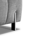 mb-moebel Canapé d'angle Droit/Gauche en lit Convertible avec Coffre 4 Places - Pieds en Métal, en Tissu - Salon & séjour - 290cmx172cmx96cm - Coraline (Droit, Gris Clair)