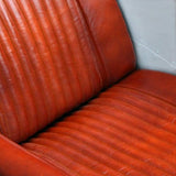 Festnight Fauteuil cabriolets Marron Clair en Cuir véritable 71 x 78 x 73 cm