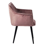 Nimara Mary Fauteuil en Velours avec accoudoirs