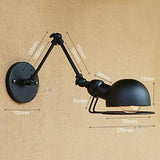 Extérieur Lampe Murale Intérieure, Super À Manches Longues Télescopique À Trois Pièces Décoration Forgé Lampe De Fer Club Cafe Nuit Supérieure Lampe Murale Blanche,1
