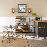 Tabouret de bar rétro Restaurant de cuisine haute Tabouret Tabouret de bar antidérapant Motif Home Tabouret 46 x 38 x 45/65/75 cm 75CM a