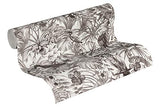 Papier peint perroquet noir & blanc 372105 | Papier peint noir et blanc 37210-5 | Papier peint jungle intissé vinyle | Papier peint salon & chambre