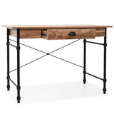 vidaXL Bureau avec Tiroir Couleur de Chêne Table d'Ordinateur Table Console