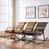 Fauteuils inclinables Fauteuil À Bascule Fauteuil En Rotin Naturel Fauteuil De Style Fauteuil À Bascule Old Man Back Fauteuil De Détente Extérieur Au Balcon Fauteuil À Bascule De Jardin Capacité De Ch