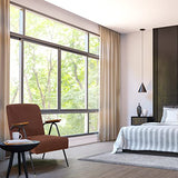 Fauteuil rembourré pour chambre à coucher avec structure en métal inoxydable Marron