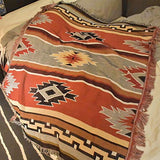 T&X Bohemian Ethnique Géométrique Indien Rétro Nordic Navajo Couverture Canapé Tapisserie, Kowart, 125X150cm