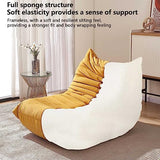 LCYZ Chaises Sac Haricots Géants Chaise Canapé Paresseux Chaise Jeu Au Sol Chaise Canapé Rembourrée Pliante Salle De Séjour, Chambre, White