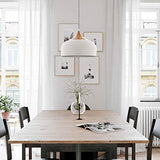 tomons Suspension LED Plafonnier Blanc Scandinave Moderne Style Simple pour Restaurant Salle à manger Restaurant