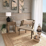 PEGANE Fauteuil en cannage et Bois de Bouleau Coloris Beige - Longueur 64 x Profondeur 65 x Hauteur 69,5 cm