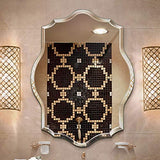 Miroir sans Cadre en Forme Salon Mural Miroir 3 Taille 8 Mm Biseautés Bord Z1220 (Size : 60 * 80cm)
