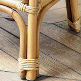 DECOCLICO - Table Basse Ovale rotin Naturel - Bohême - L 73 x l 45 x H 50 cm - Rotin