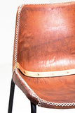 Kare Chaise Vintage en Cuir Marron