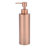 Fdit Distributeur de Savon en Acier Inoxydable Cuisine Salle de Bains Comptoir Pompe à Main Liquide Bouteille Rose Gold(350ML)